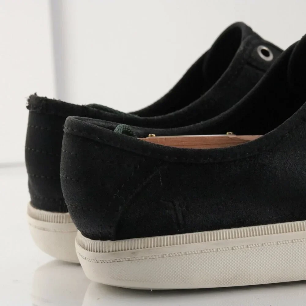Frye Mens Miller Sneaker Size 9.5 Black Nubuck Casual Lace Up Shoe Low Top - Picture 6 of 12